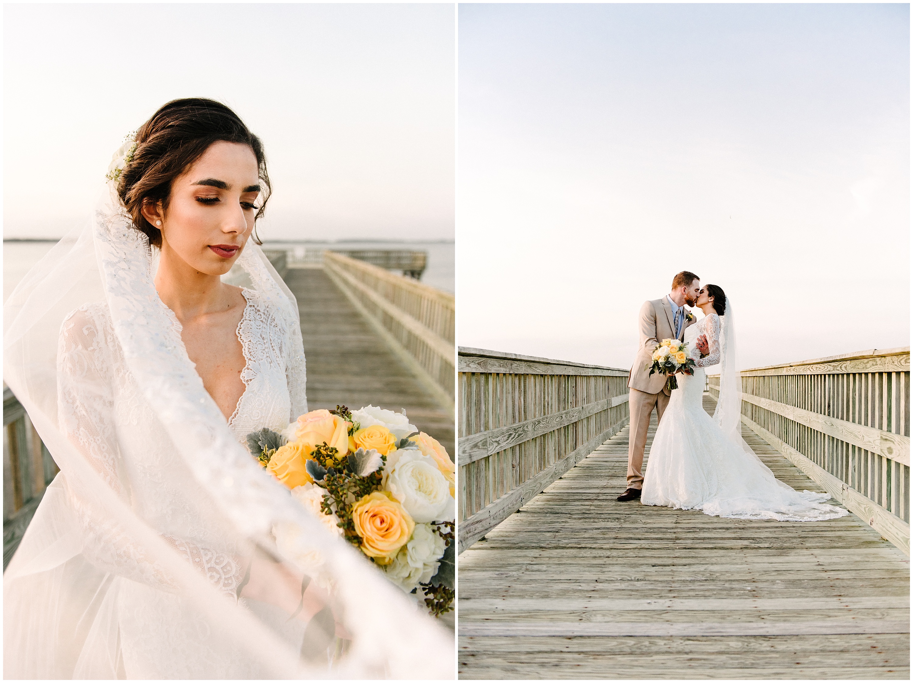 Wedding couple at Holts Landing State Park